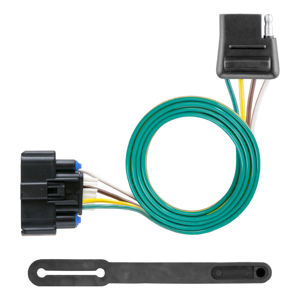 CURT 56394 Custom Wiring Connector, 4-Way Flat Output, Select Chevrolet Traverse