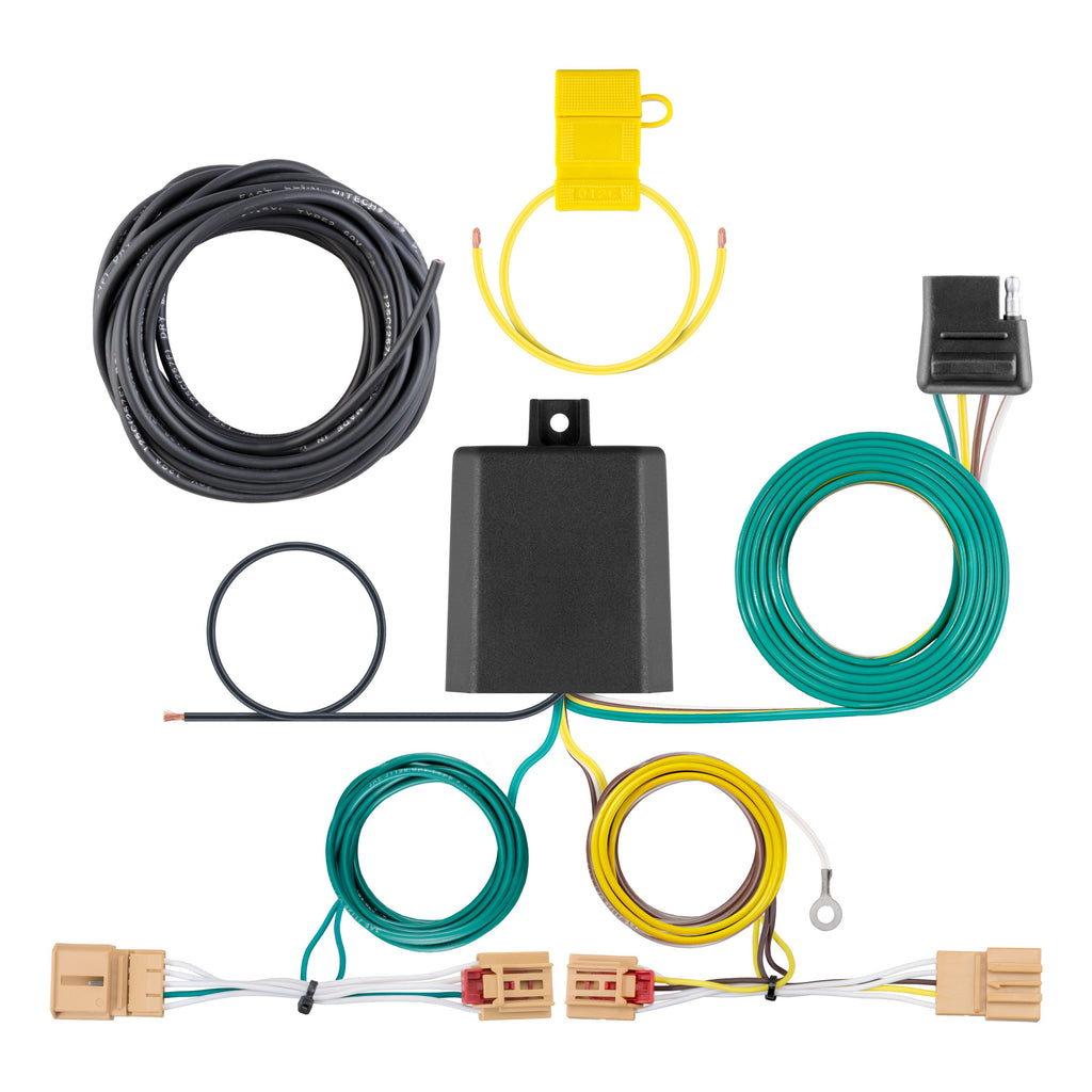 CURT 56403 Custom Wiring Harness, 4-Way Flat Output, Select Volkswagen Tiguan