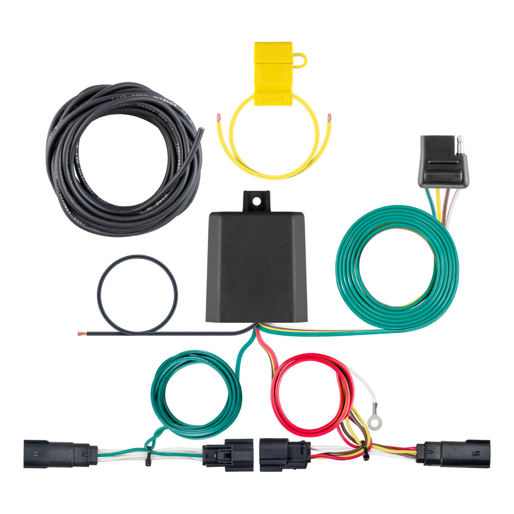 CURT 56406 Custom Wiring Harness, 4-Way Flat Output, Select Jeep Cherokee