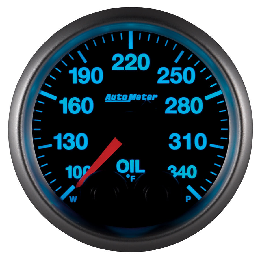 AutoMeter 5640 GAUGE, OIL TEMP, 2 1/16", 340?F, STEPPER MOTOR W/PEAK & WARN, ELITE