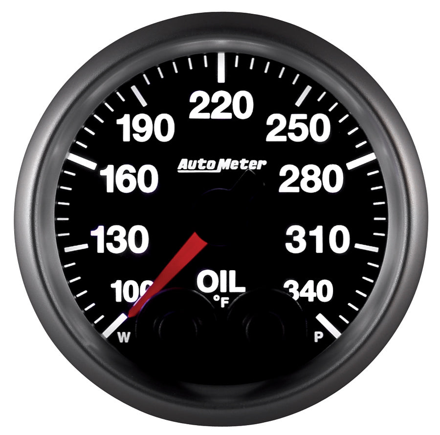 AutoMeter 5640 GAUGE, OIL TEMP, 2 1/16", 340?F, STEPPER MOTOR W/PEAK & WARN, ELITE