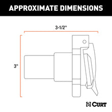 Load image into Gallery viewer, CURT 56415 Replacement OE 7-Way RV Blade Socket (Twists into USCAR) for Select Audi Q7, Buick Enclave, Buick Rainier, Cadillac Escalade, Cadillac Escalade ESV, Cadillac Escalade EXT, Cadillac XT5, Cadillac XT6, Chevrolet Avalanche, Chevrolet Avalanche