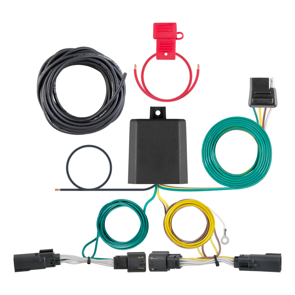 CURT 56417 Custom Wiring Harness; 4-Way Flat Output; Select Toyota Camry - Truck Part Superstore