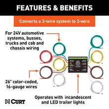 Load image into Gallery viewer, CURT 56424 24-Volt Taillight Converter