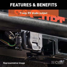 Load image into Gallery viewer, CURT 56443 Custom Wiring, 7-Way RV Blade, Select Ford F-250, F-350, F-450, F-550, F-650