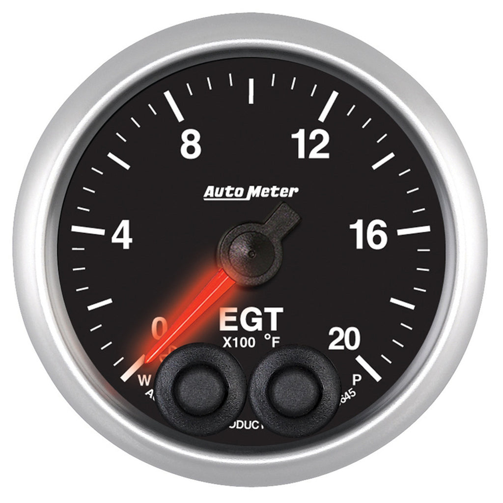 AutoMeter 5645 GAUGE, PYRO. (EGT), 2 1/16", 2000?F, STEPPER MOTOR W/PEAK & WARN, ELITE