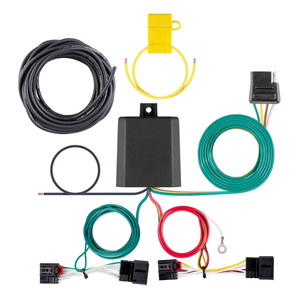 CURT 56464 Custom Wiring Harness, 4-Way Flat Output, Select Volkswagen Atlas