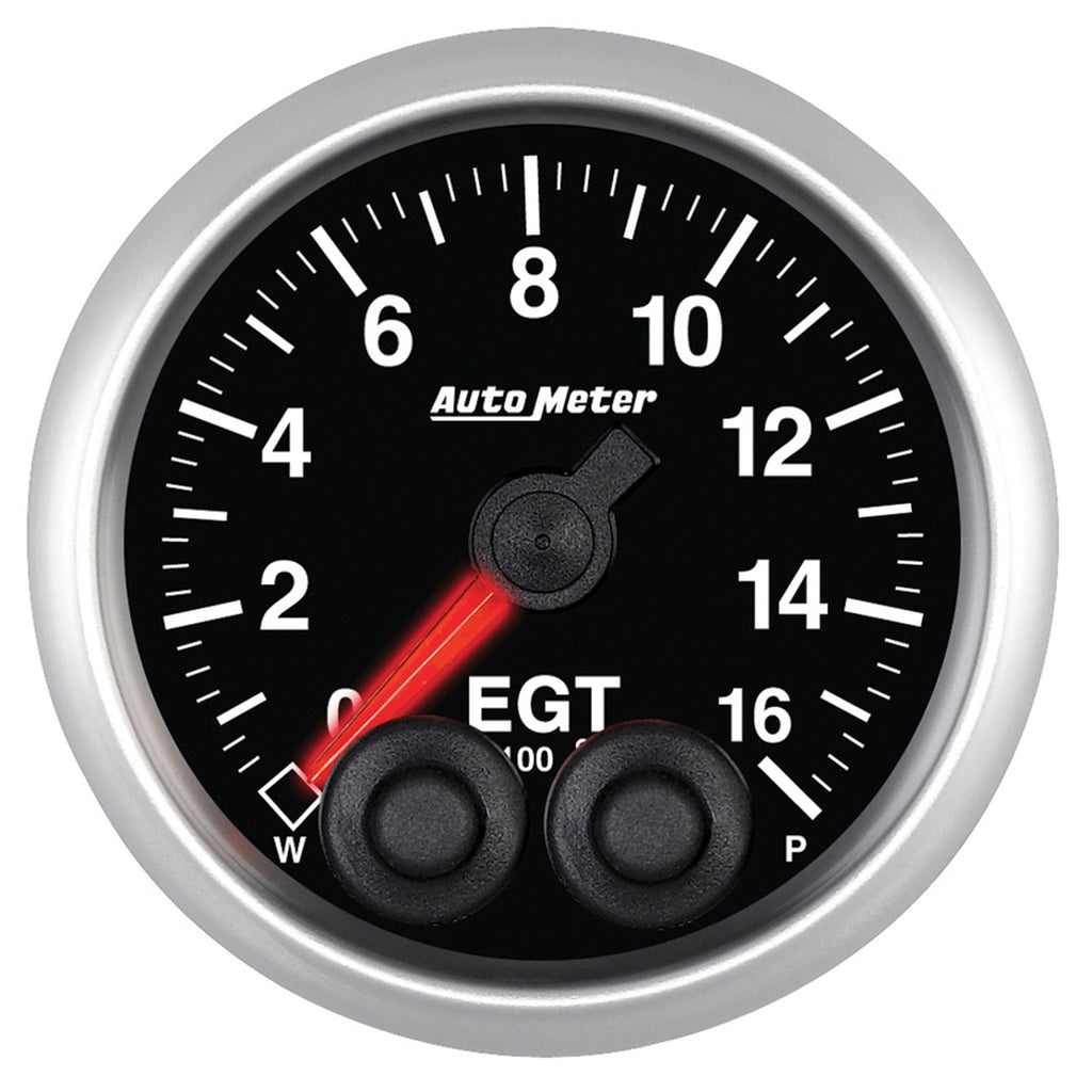 AutoMeter 5646 GAUGE, PYRO. (EGT), 2 1/16", 1600?F, STEPPER MOTOR W/PEAK & WARN, ELITE