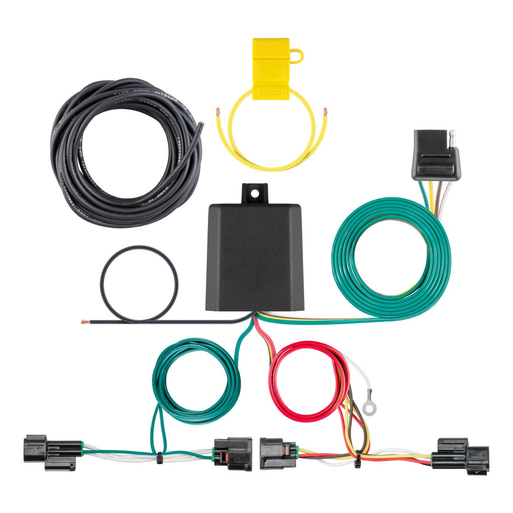 CURT 56483 Custom Wiring Harness, 4-Way Flat Output, Select Honda HR-V
