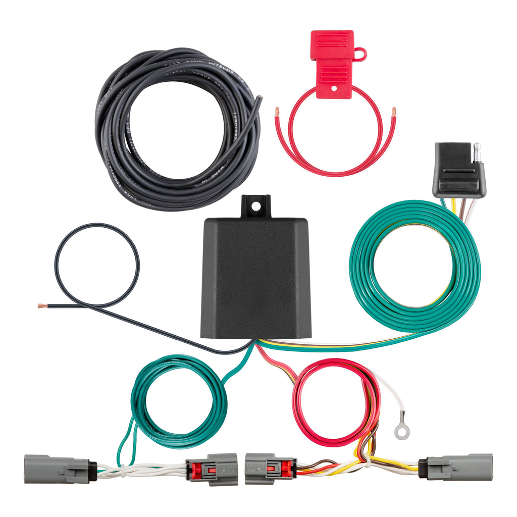 CURT 56487 Custom Wiring Harness, 4-Way Flat Output, Select Mazda CX-5, CX-50