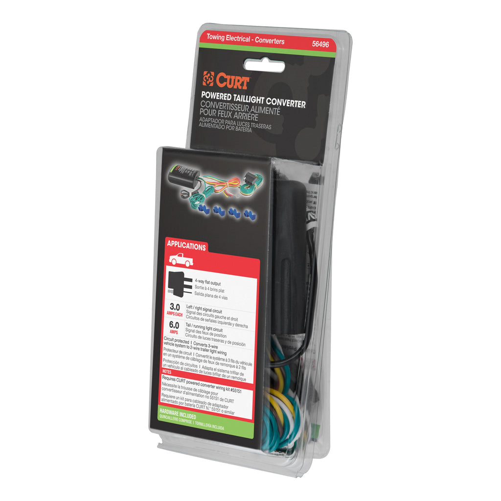 CURT 56496 Powered 3-to-2-Wire Taillight Converter