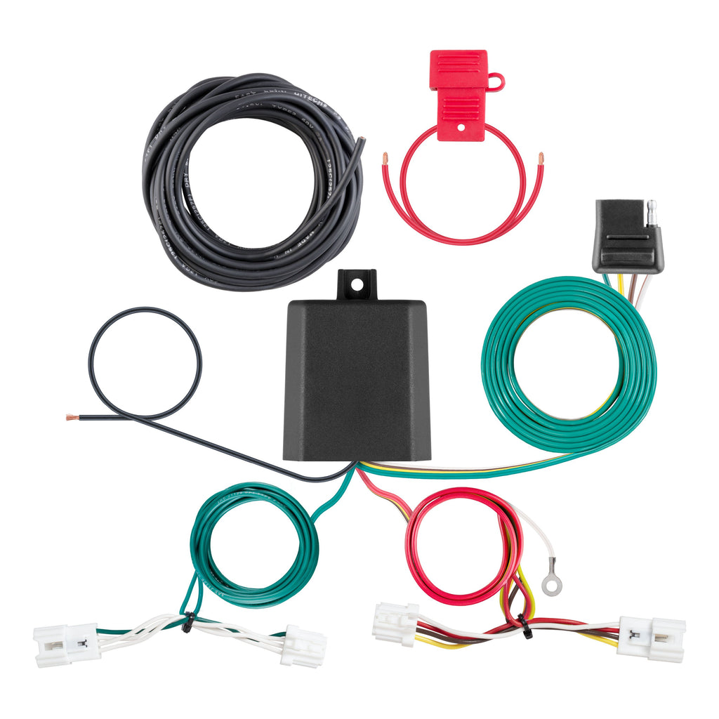 CURT 56500 Custom Wiring Harness, 4-Way Flat Output, Select Nissan Sentra
