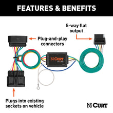 Load image into Gallery viewer, CURT 56510 Custom Wiring, 5-Flat Output, Select Chevy Colorado, GMC Canyon, Isuzu I-Series