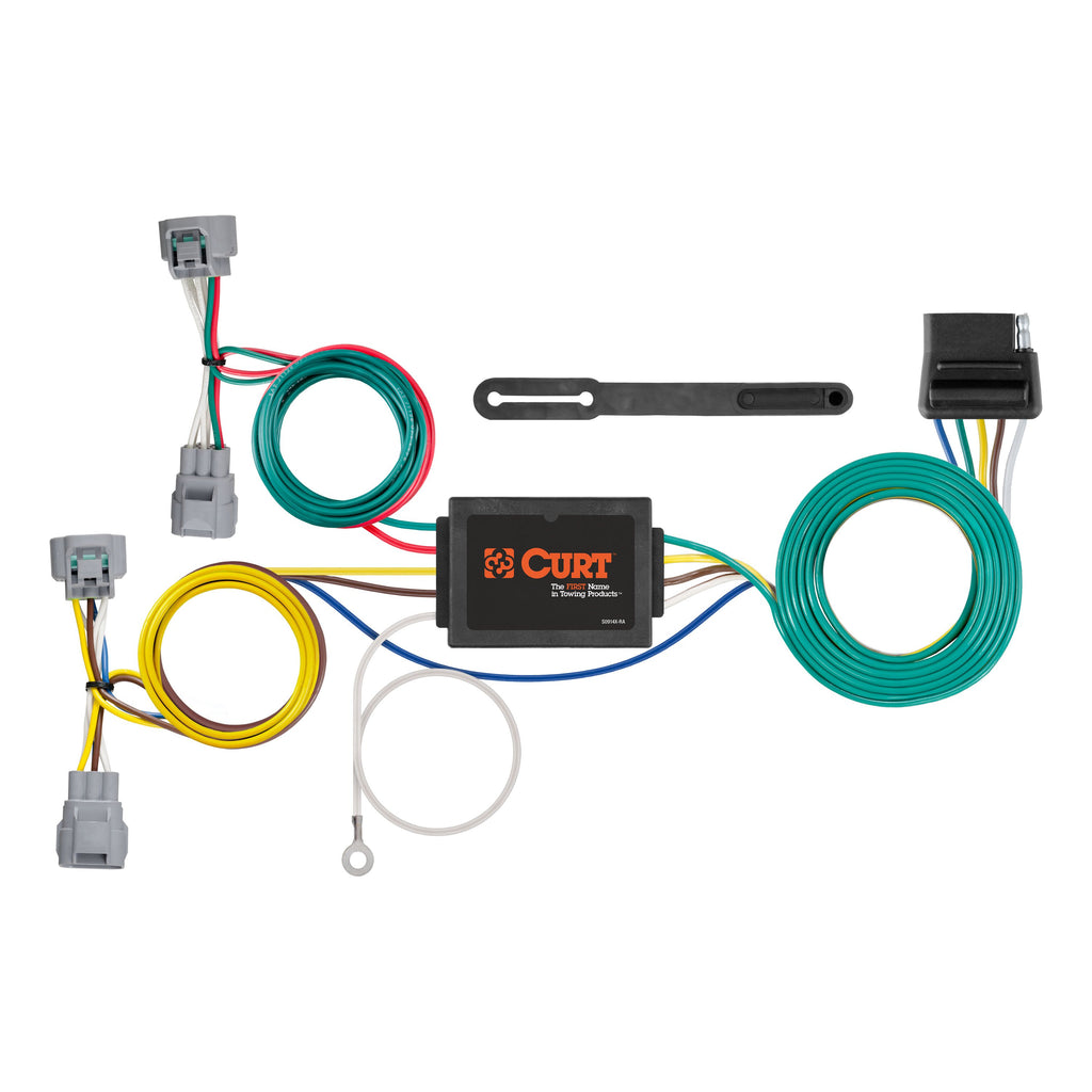CURT 56513 Custom Wiring, 5-Way Flat Output, Select Toyota Tacoma, Hilux, T-100 Pickup