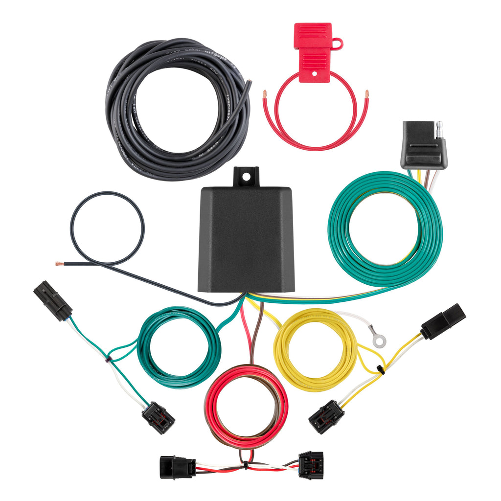 CURT 56525 Custom Wiring Harness, 4-Way Flat Output, Select Acura TLX
