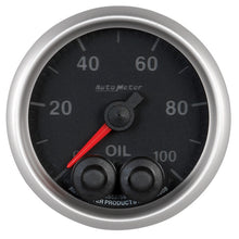 Load image into Gallery viewer, AutoMeter 5652 GAUGE, OIL PRESS, 2 1/16", 100PSI, STEPPER MOTOR W/PEAK &amp; WARN, ELITE