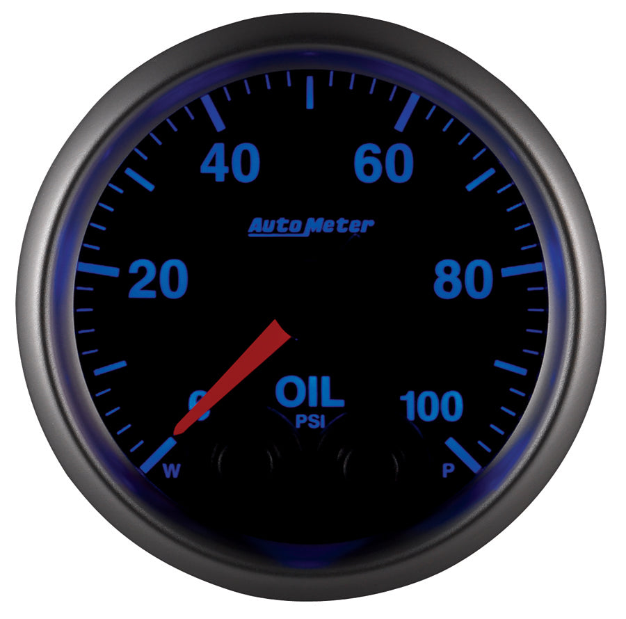 AutoMeter 5652 GAUGE, OIL PRESS, 2 1/16", 100PSI, STEPPER MOTOR W/PEAK & WARN, ELITE