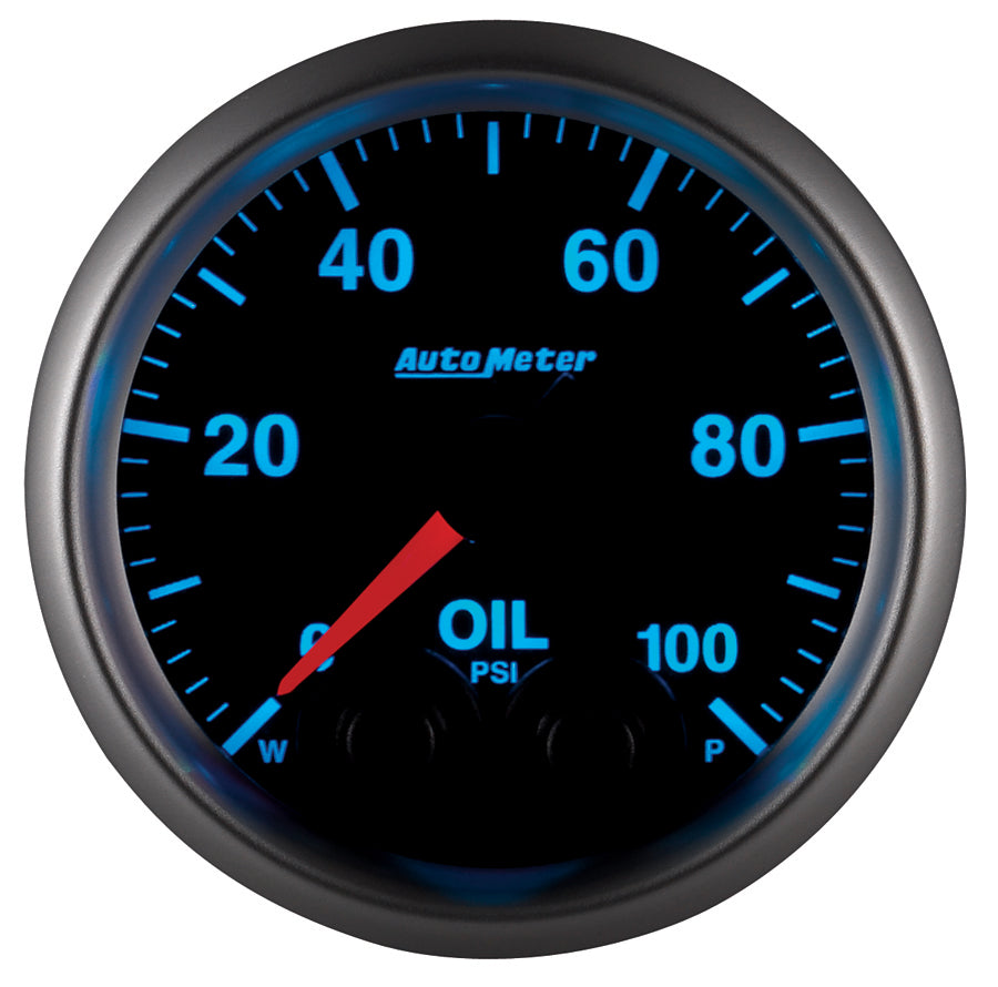AutoMeter 5652 GAUGE, OIL PRESS, 2 1/16", 100PSI, STEPPER MOTOR W/PEAK & WARN, ELITE