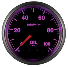 Load image into Gallery viewer, AutoMeter 5652 GAUGE, OIL PRESS, 2 1/16", 100PSI, STEPPER MOTOR W/PEAK &amp; WARN, ELITE