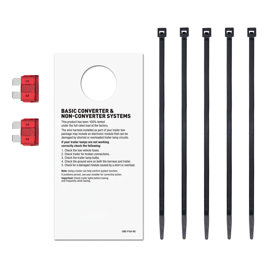 CURT 56537 Custom Wiring, 7-Way RV Blade, Select Buick Enclave, Chevy Traverse, GMC Acadia