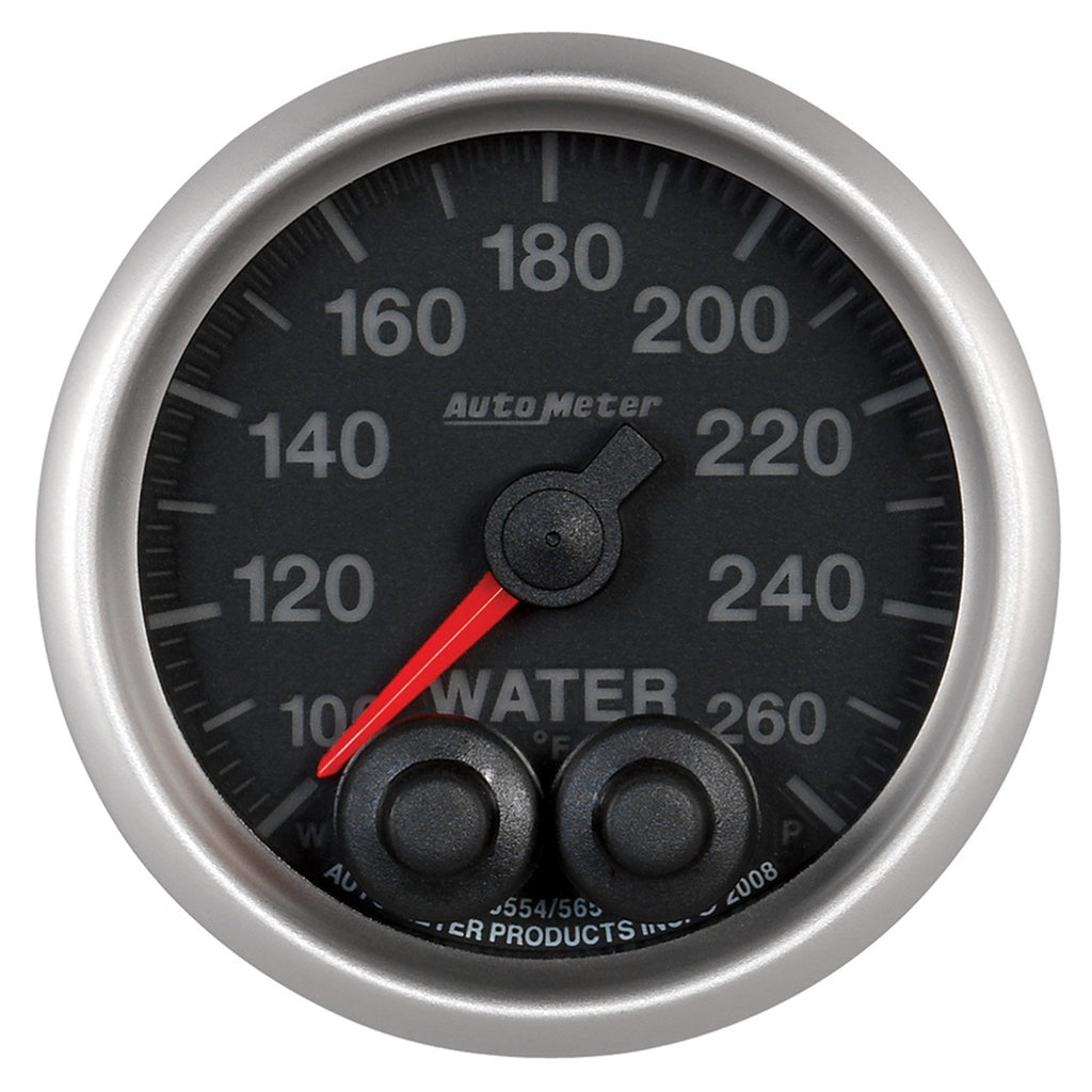 AutoMeter 5654 GAUGE, WATER TEMP, 2 1/16", 260?F, STEPPER MOTOR W/PEAK & WARN, ELITE