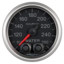 Load image into Gallery viewer, AutoMeter 5654 GAUGE, WATER TEMP, 2 1/16", 260?F, STEPPER MOTOR W/PEAK &amp; WARN, ELITE