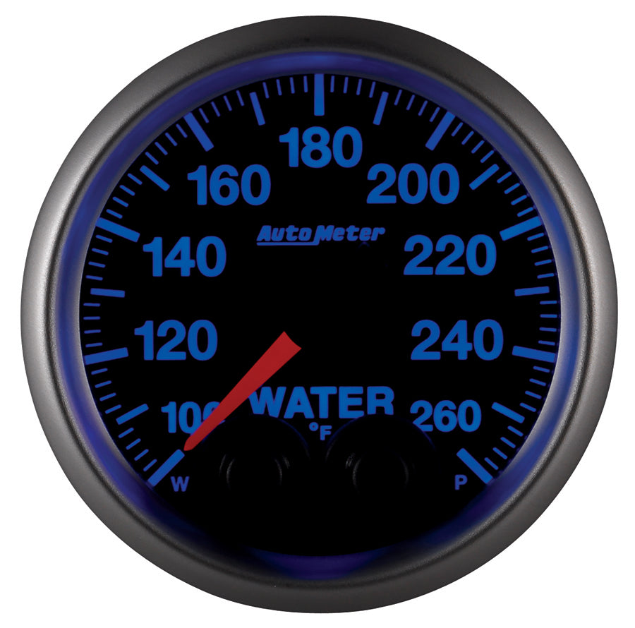 AutoMeter 5654 GAUGE, WATER TEMP, 2 1/16", 260?F, STEPPER MOTOR W/PEAK & WARN, ELITE