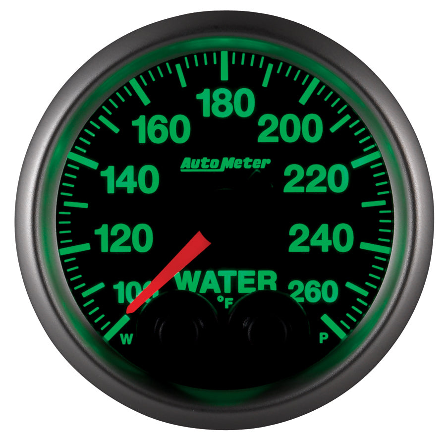 AutoMeter 5654 GAUGE, WATER TEMP, 2 1/16", 260?F, STEPPER MOTOR W/PEAK & WARN, ELITE