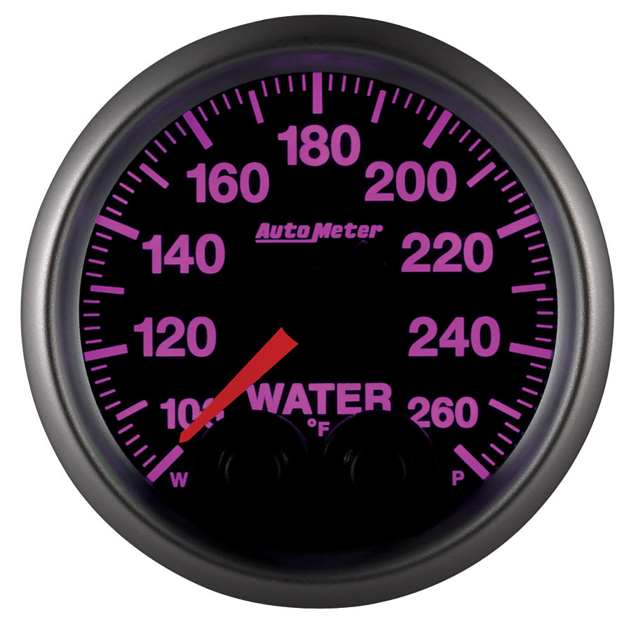 AutoMeter 5654 GAUGE, WATER TEMP, 2 1/16", 260?F, STEPPER MOTOR W/PEAK & WARN, ELITE