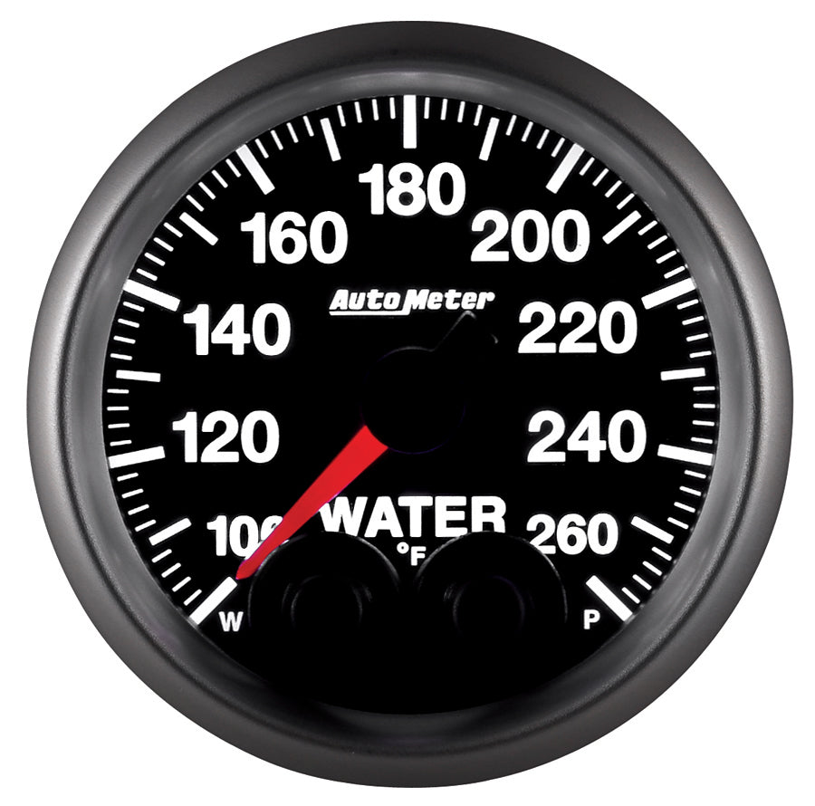 AutoMeter 5654 GAUGE, WATER TEMP, 2 1/16", 260?F, STEPPER MOTOR W/PEAK & WARN, ELITE