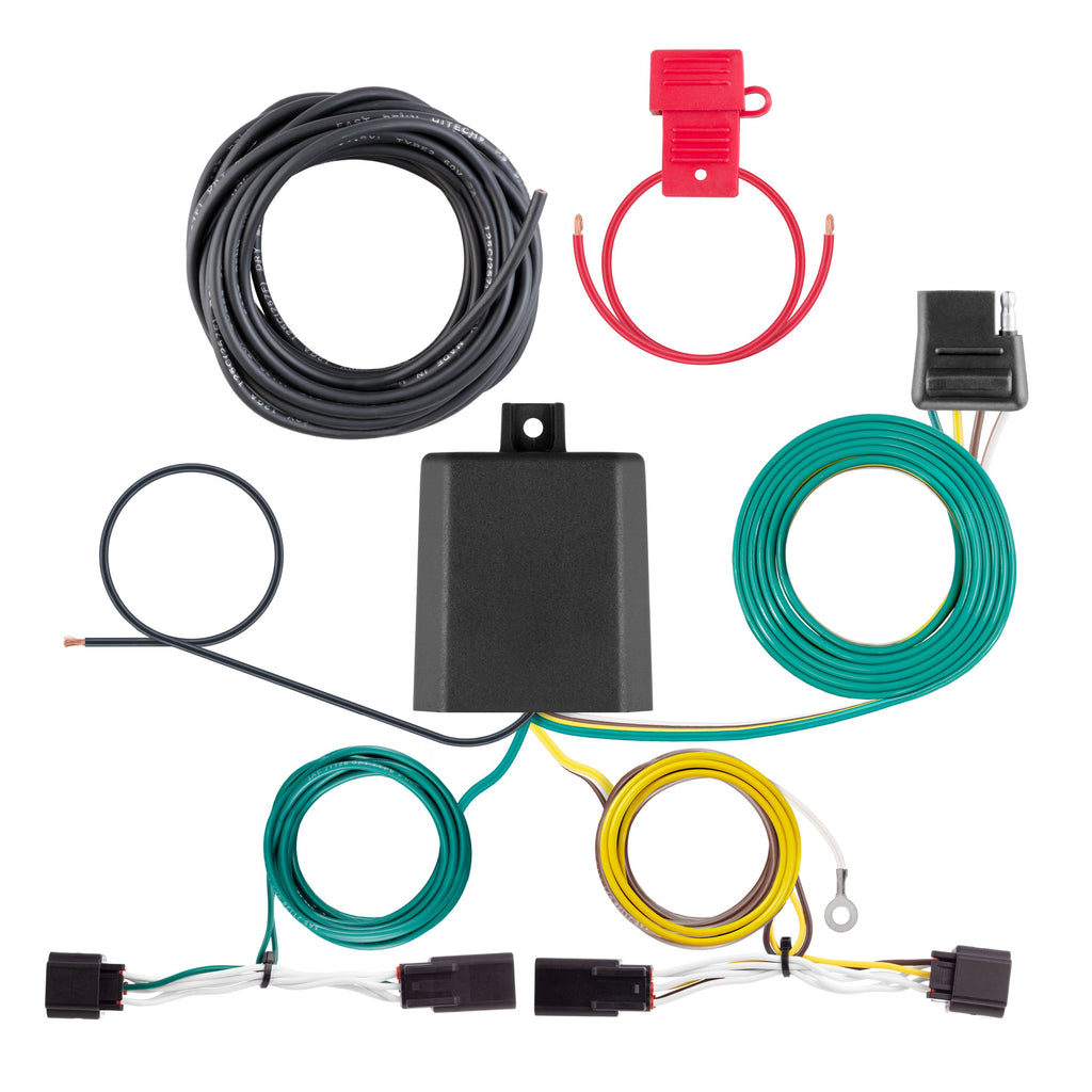 CURT 56551 Custom Wiring Harness, 4-Way Flat, Select Kia Carnival without LED Taillights