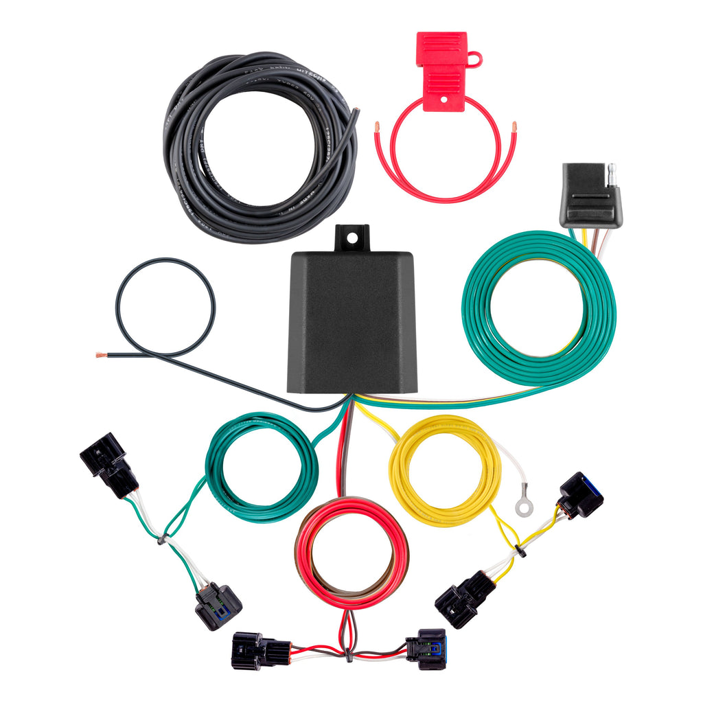 CURT 56554 Custom Wiring Harness, 4-Way Flat Output, Select Hyundai Tucson