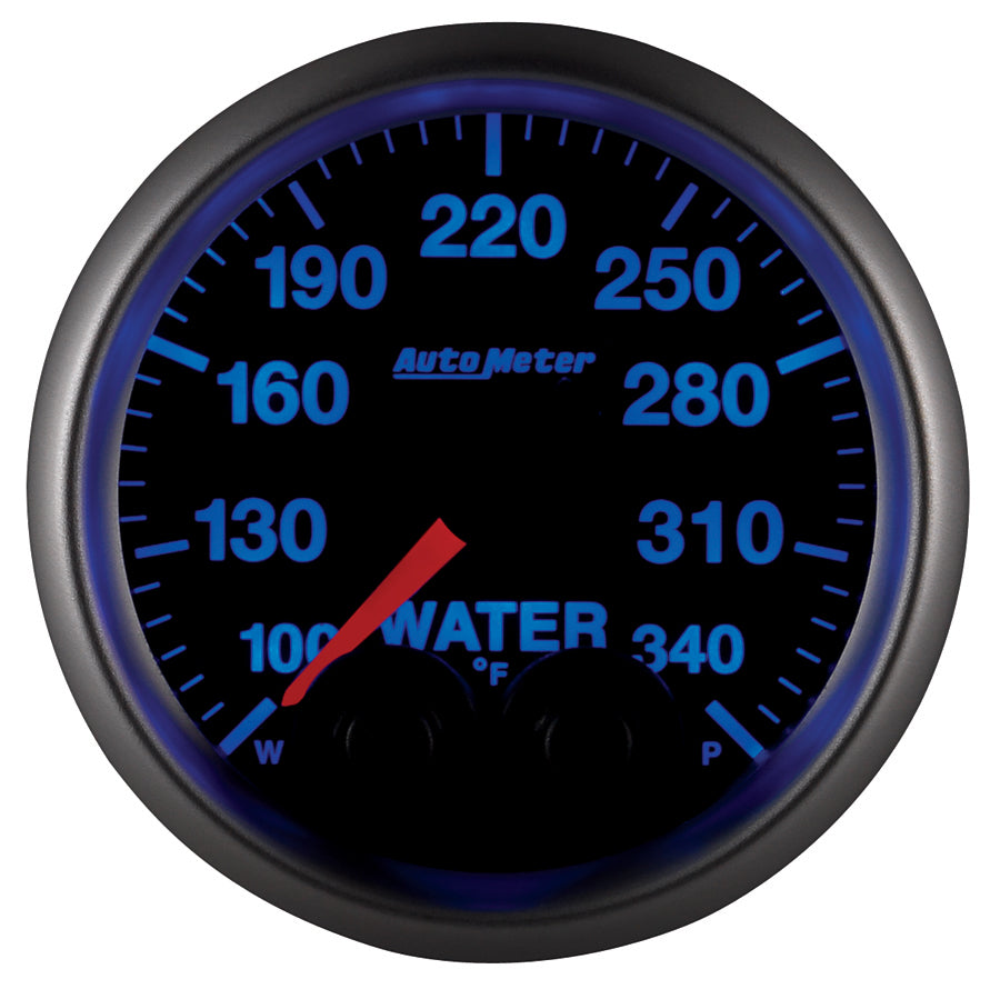 AutoMeter 5655 GAUGE, WATER TEMP, 2 1/16", 340?F, STEPPER MOTOR W/PEAK & WARN, ELITE