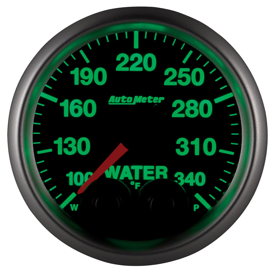 AutoMeter 5655 GAUGE, WATER TEMP, 2 1/16", 340?F, STEPPER MOTOR W/PEAK & WARN, ELITE