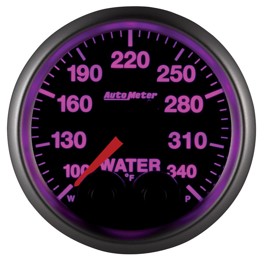 AutoMeter 5655 GAUGE, WATER TEMP, 2 1/16", 340?F, STEPPER MOTOR W/PEAK & WARN, ELITE