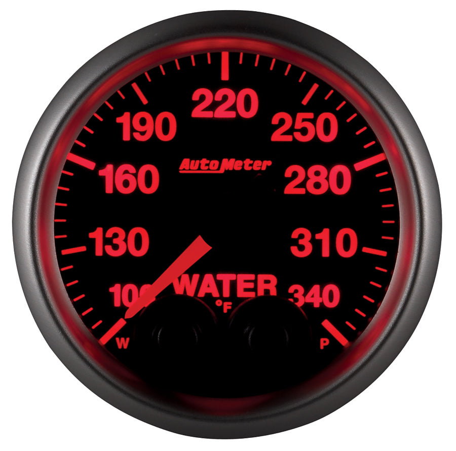 AutoMeter 5655 GAUGE, WATER TEMP, 2 1/16", 340?F, STEPPER MOTOR W/PEAK & WARN, ELITE
