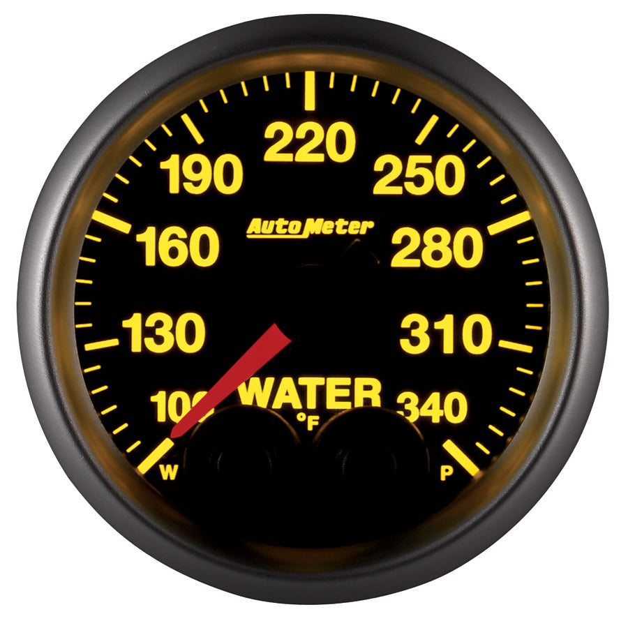 AutoMeter 5655 GAUGE, WATER TEMP, 2 1/16", 340?F, STEPPER MOTOR W/PEAK & WARN, ELITE