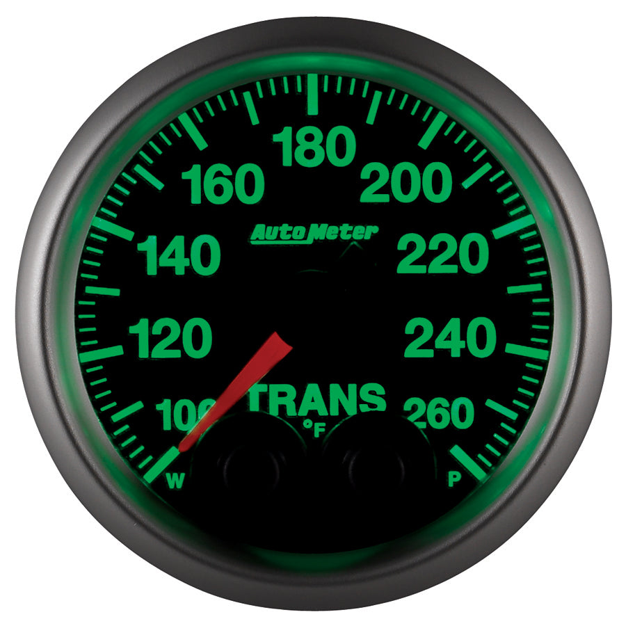 AutoMeter 5658 GAUGE, TRANS TEMP, 2 1/16", 260?F, STEPPER MOTOR W/PEAK & WARN, ELITE