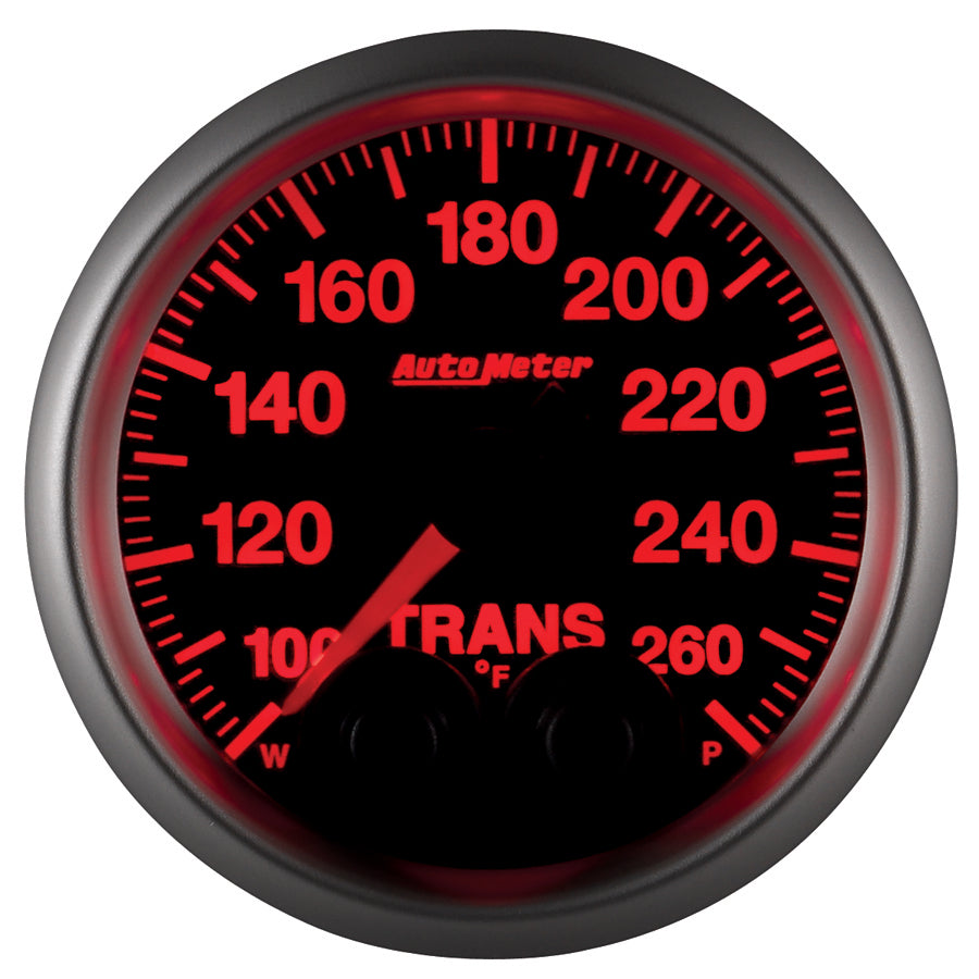 AutoMeter 5658 GAUGE, TRANS TEMP, 2 1/16", 260?F, STEPPER MOTOR W/PEAK & WARN, ELITE