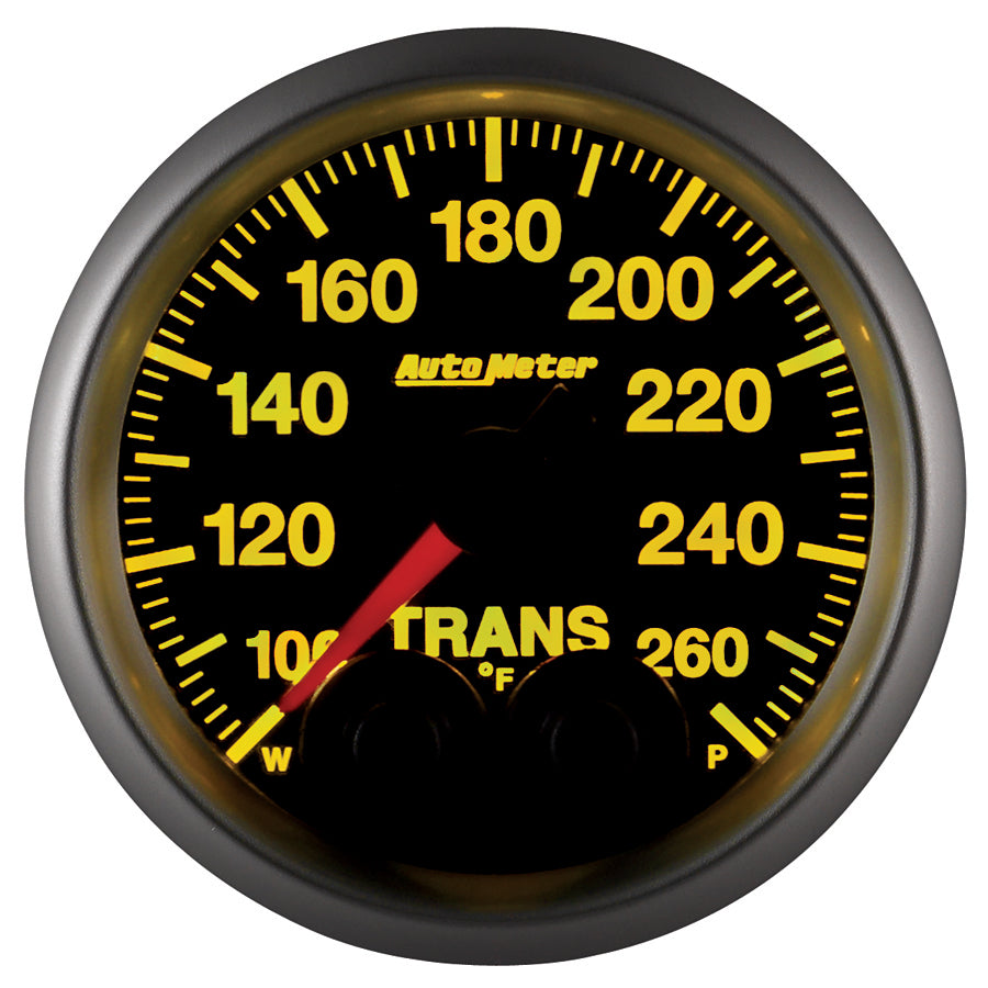 AutoMeter 5658 GAUGE, TRANS TEMP, 2 1/16", 260?F, STEPPER MOTOR W/PEAK & WARN, ELITE