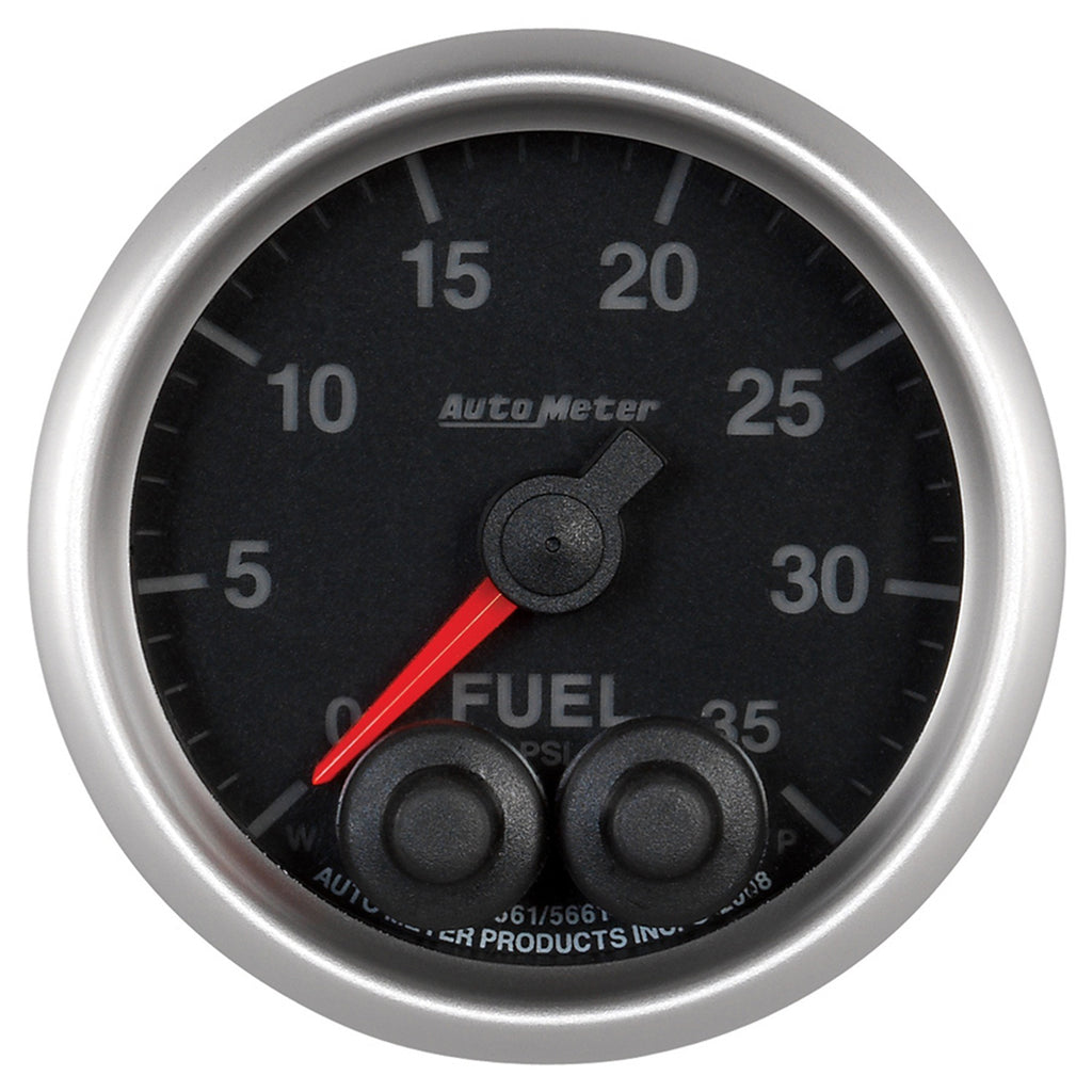 AutoMeter 5661 GAUGE, FUEL PRESS, 2 1/16", 35PSI, STEPPER MOTOR W/PEAK & WARN, ELITE