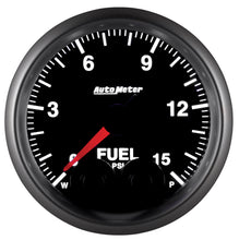Load image into Gallery viewer, AutoMeter 5667 GAUGE, FUEL PRESS, 2 1/16", 15PSI, STEPPER MOTOR W/PEAK &amp; WARN, ELITE