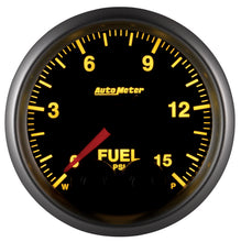 Load image into Gallery viewer, AutoMeter 5667 GAUGE, FUEL PRESS, 2 1/16", 15PSI, STEPPER MOTOR W/PEAK &amp; WARN, ELITE