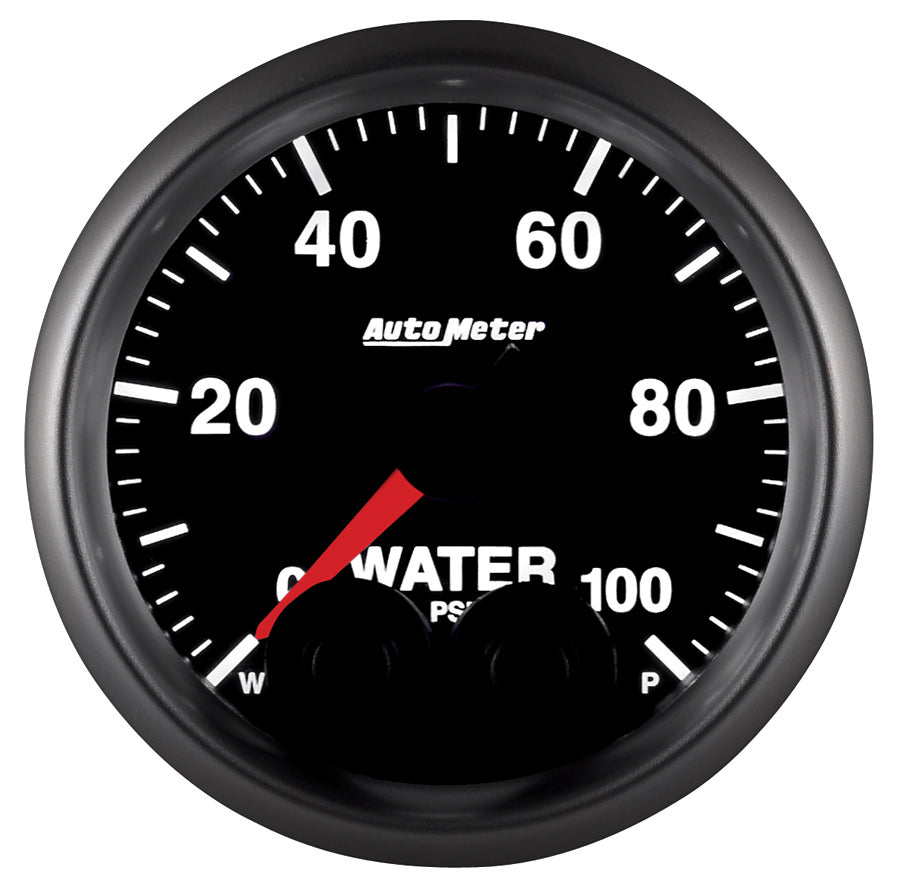 AutoMeter 5668 GAUGE, WATER PRESS, 2 1/16", 100PSI, STEPPER MOTOR W/PEAK & WARN, ELITE