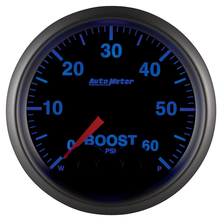 AutoMeter 5670 GAUGE, BOOST, 2 1/16", 60PSI, DIGITAL STEPPER MOTOR W/PEAK & WARN, ELITE
