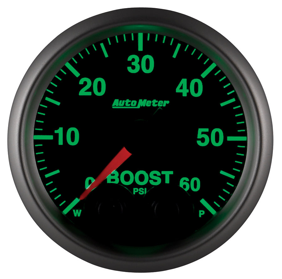 AutoMeter 5670 GAUGE, BOOST, 2 1/16", 60PSI, DIGITAL STEPPER MOTOR W/PEAK & WARN, ELITE