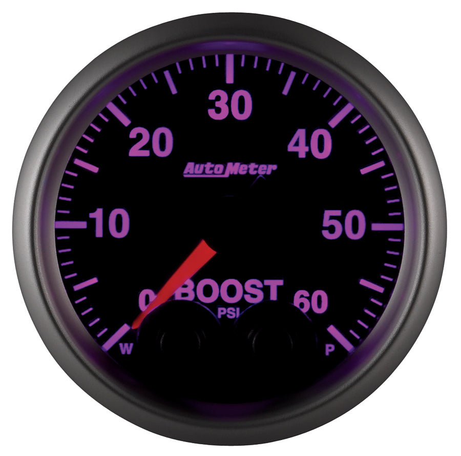 AutoMeter 5670 GAUGE, BOOST, 2 1/16", 60PSI, DIGITAL STEPPER MOTOR W/PEAK & WARN, ELITE