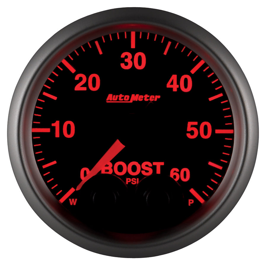 AutoMeter 5670 GAUGE, BOOST, 2 1/16", 60PSI, DIGITAL STEPPER MOTOR W/PEAK & WARN, ELITE
