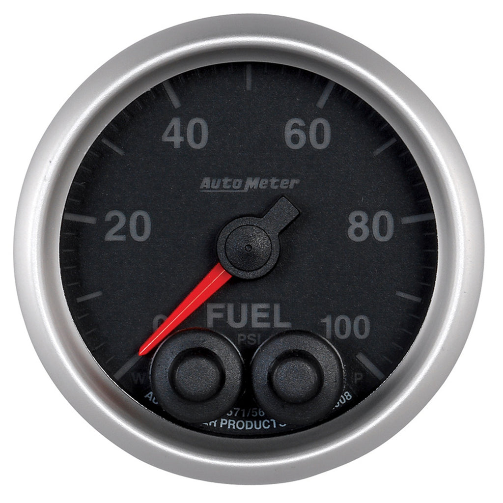 AutoMeter 5671 GAUGE, FUEL PRESS, 2 1/16", 100PSI, DIGITAL STEPPER MOTOR W/PEAK & WARN, ELITE