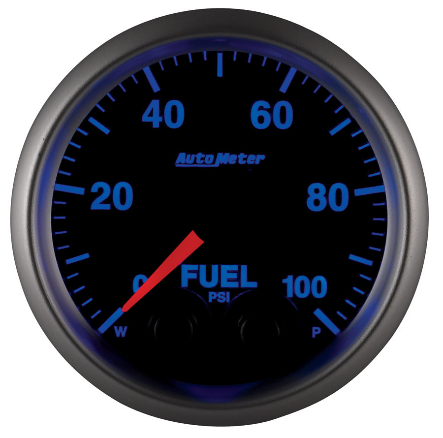 AutoMeter 5671 GAUGE, FUEL PRESS, 2 1/16", 100PSI, DIGITAL STEPPER MOTOR W/PEAK & WARN, ELITE